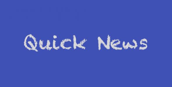 Quick News - A React Native News Aggregator app.
